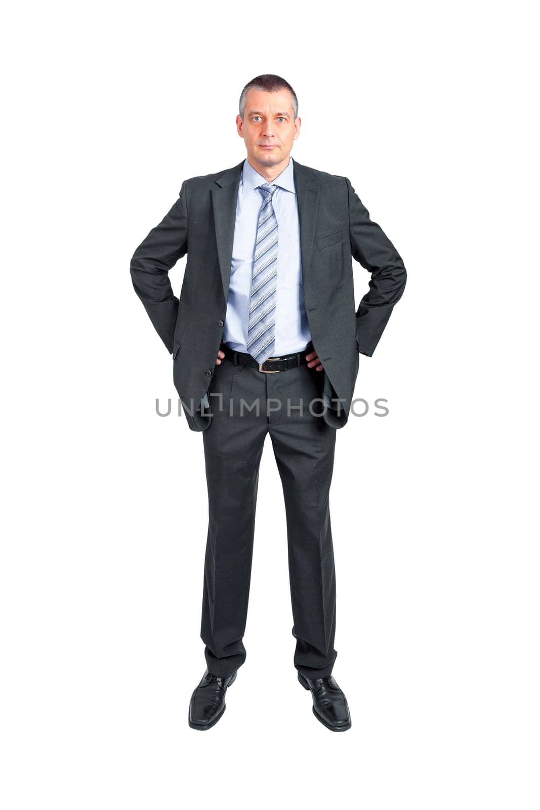 An image of a handsome business man isolated on white