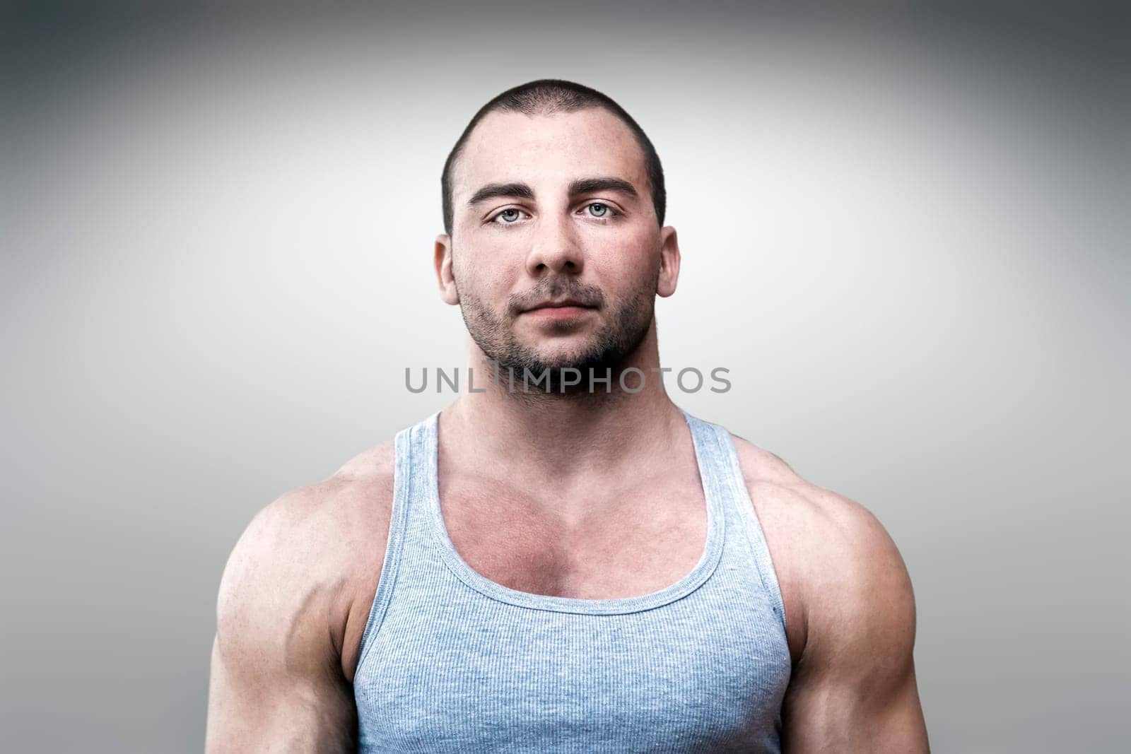 An image of a handsome young muscular sports man