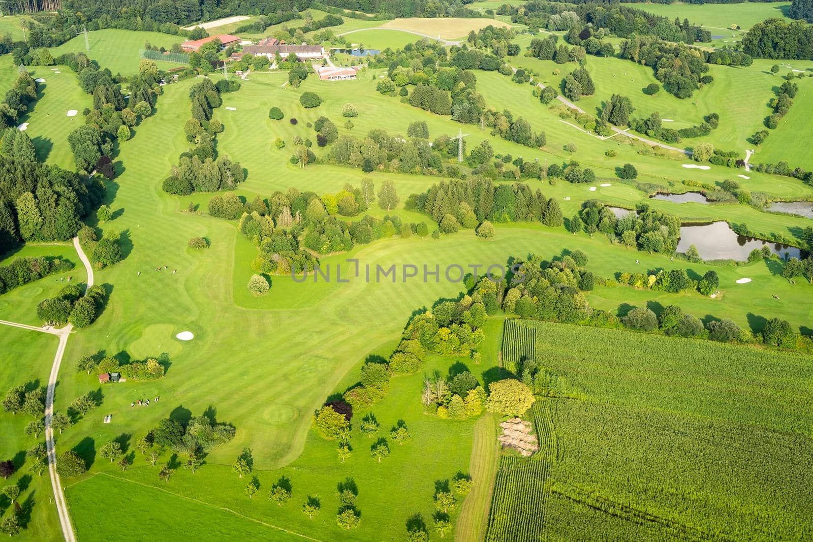 An image of a flight over the bavarian landscape