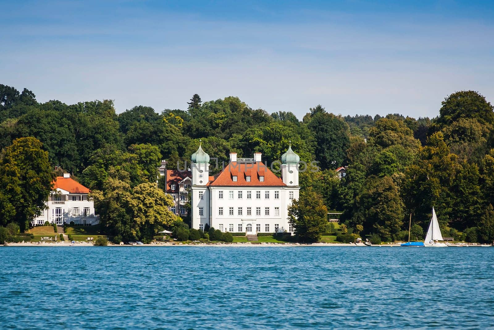 An image of the Pocci Castle at Starnberg lake