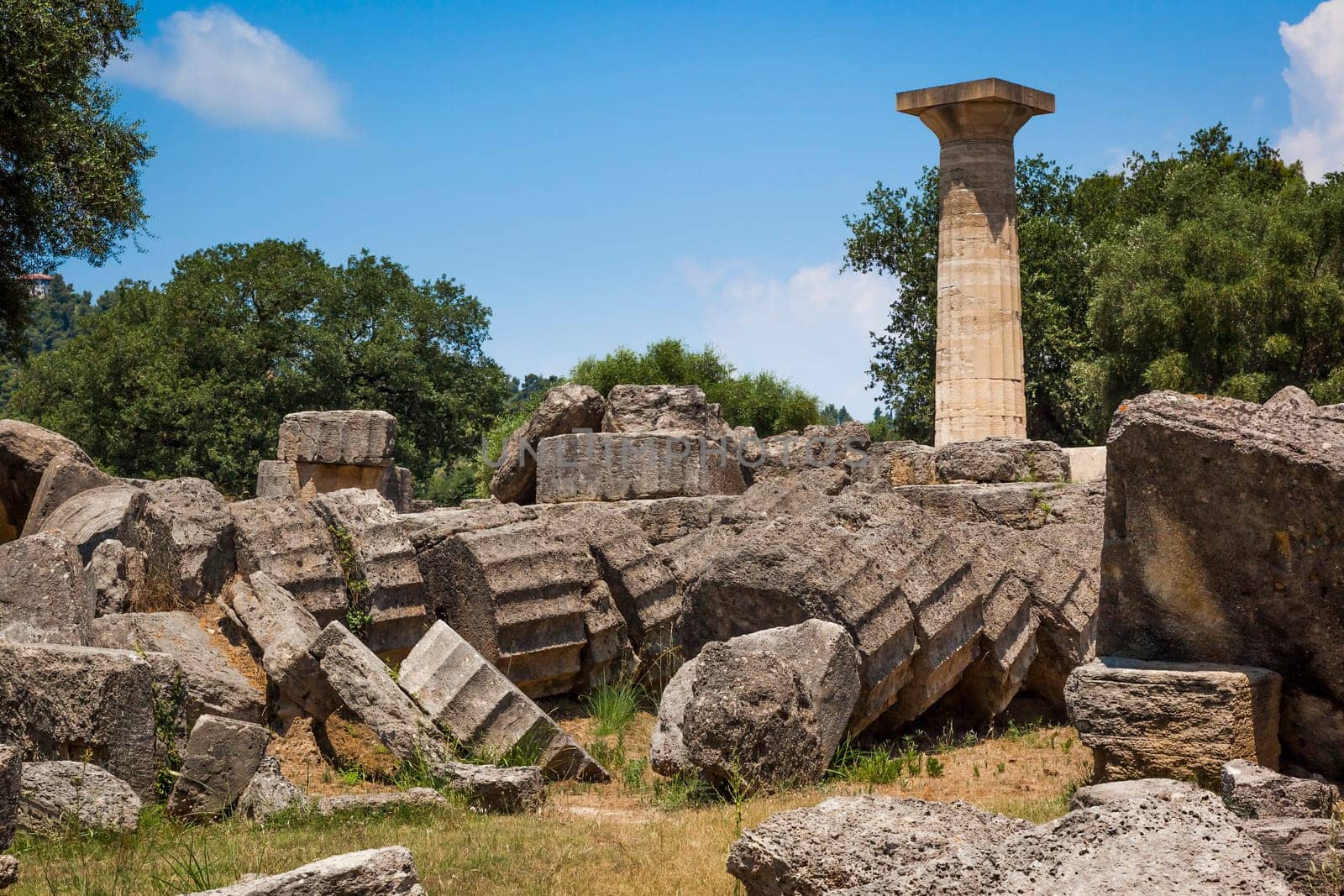 An image of the famous heritage Olympia in Greece