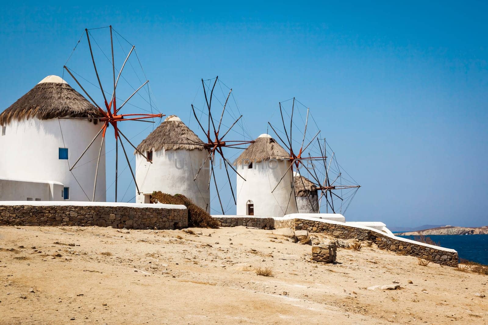 An image of a nice wind mill at Myconos Greece