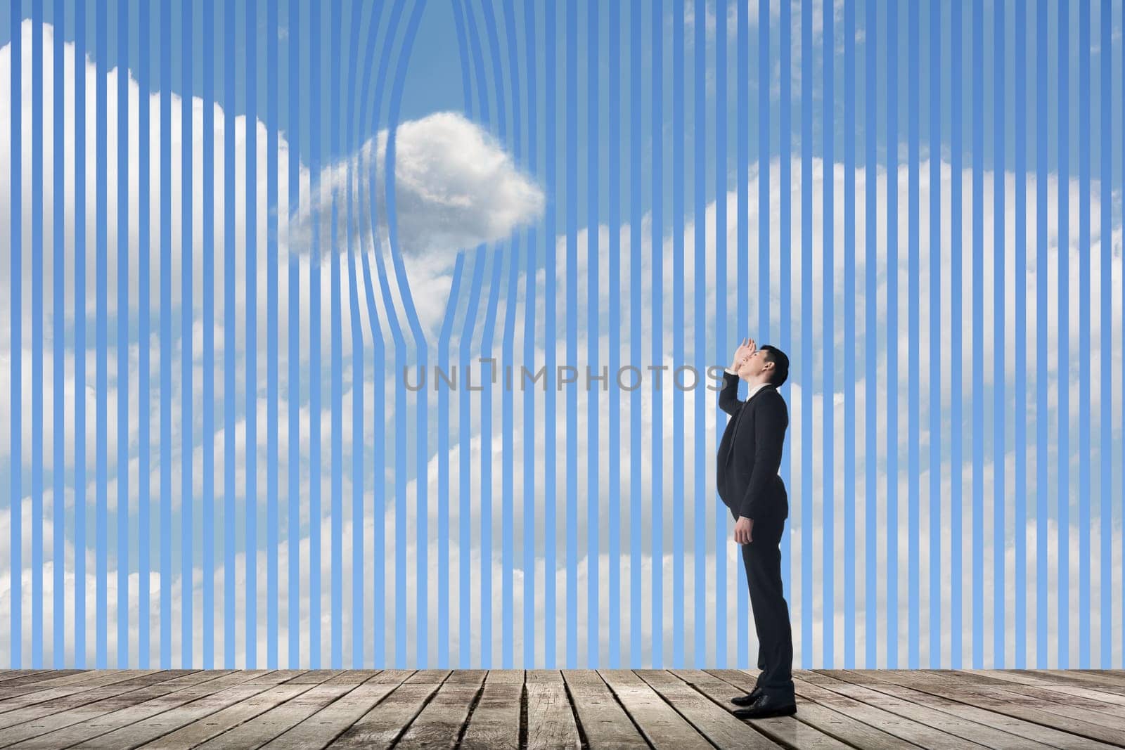 Concept of clouds, escape, idea, aspiration, wish etc.