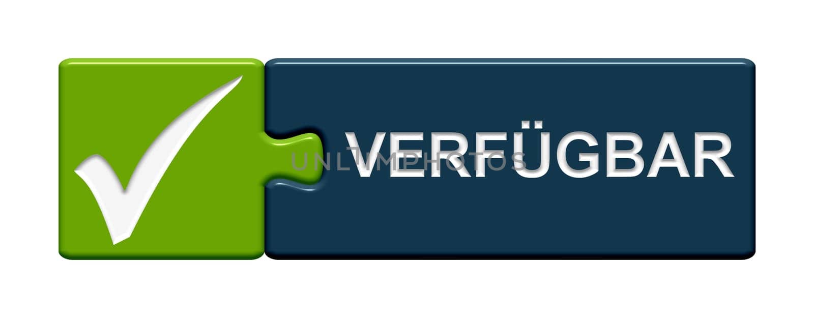 Puzzle button green blue: Available