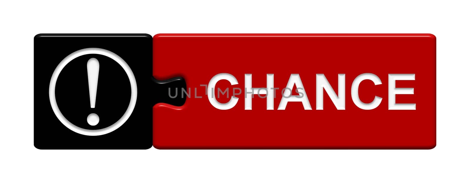 Puzzle button black red: Chance