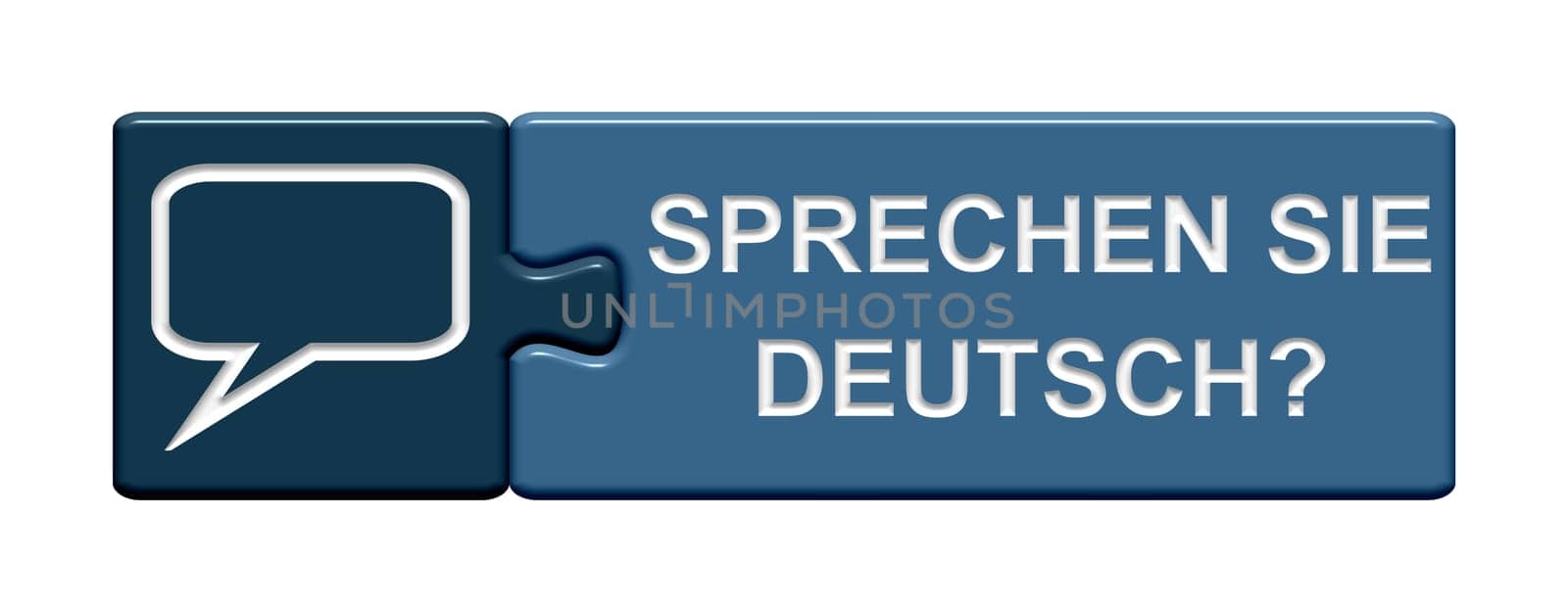 Puzzle button blue: Do you speak german?