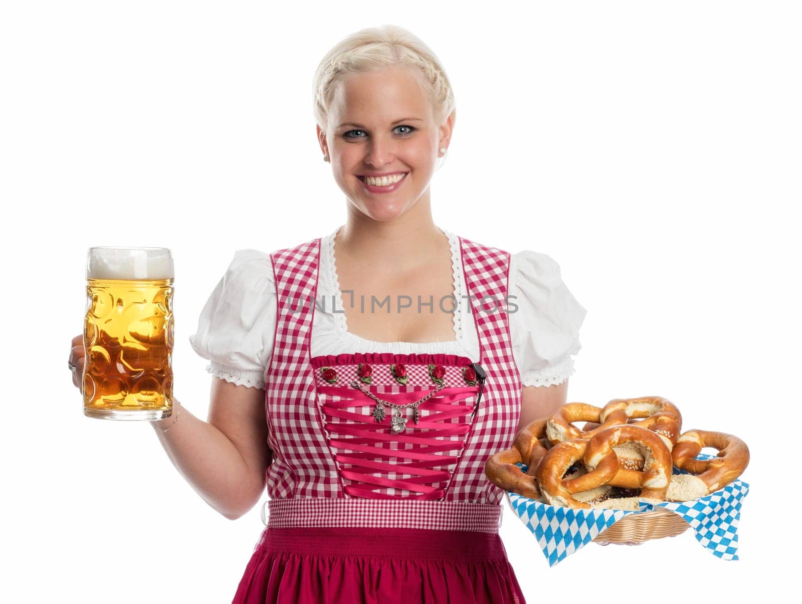 Madl with beer and pretzel