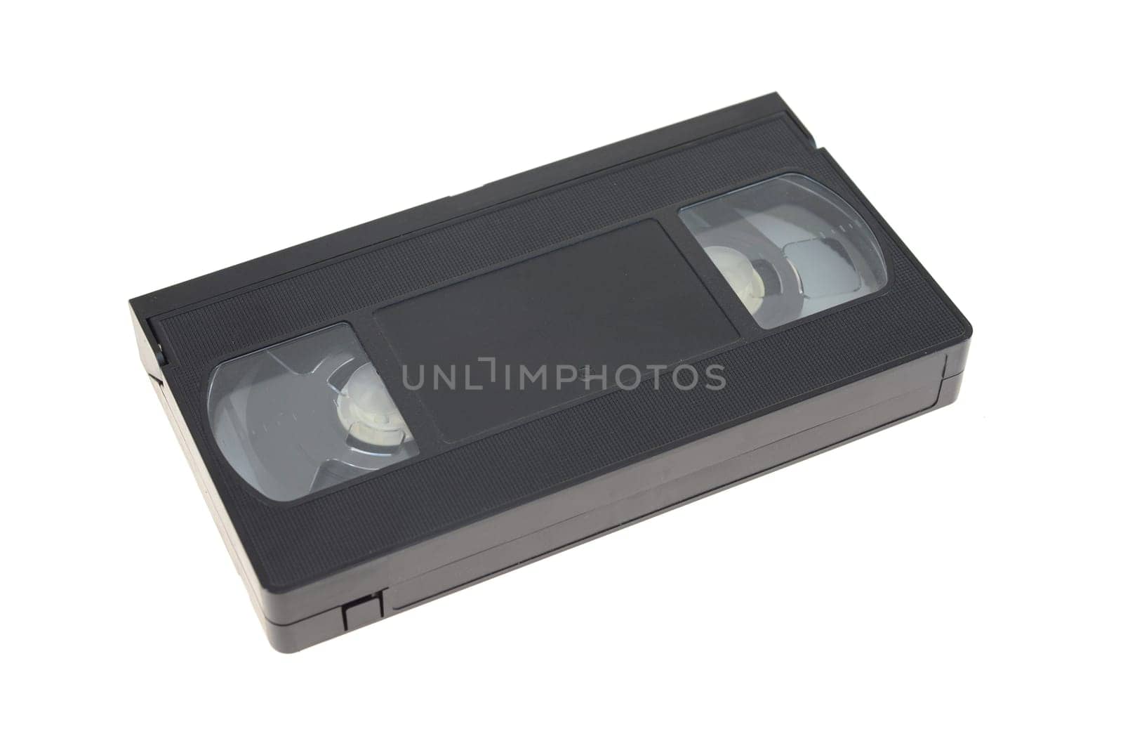 A close up shot of a video cassette