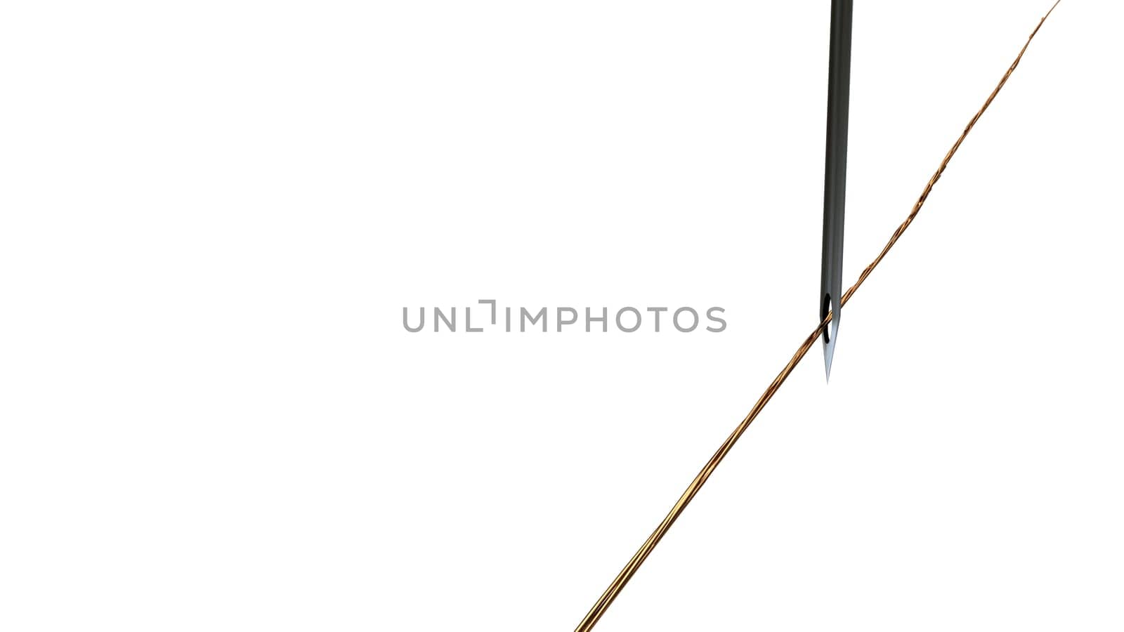 needle with thread for adv or others purpose use
