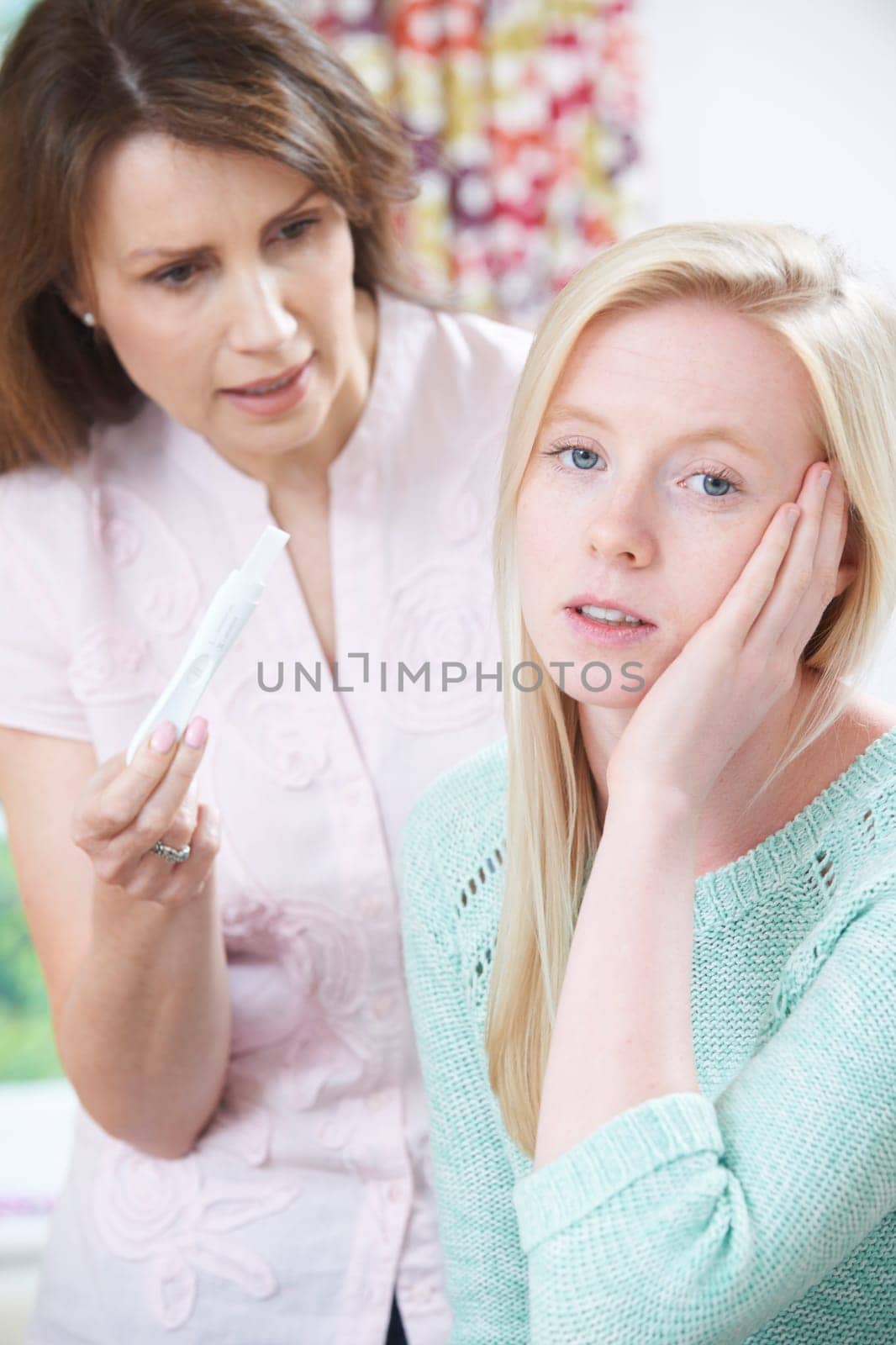 Mother Questioning Teenage Daughter About Pregnancy Test
