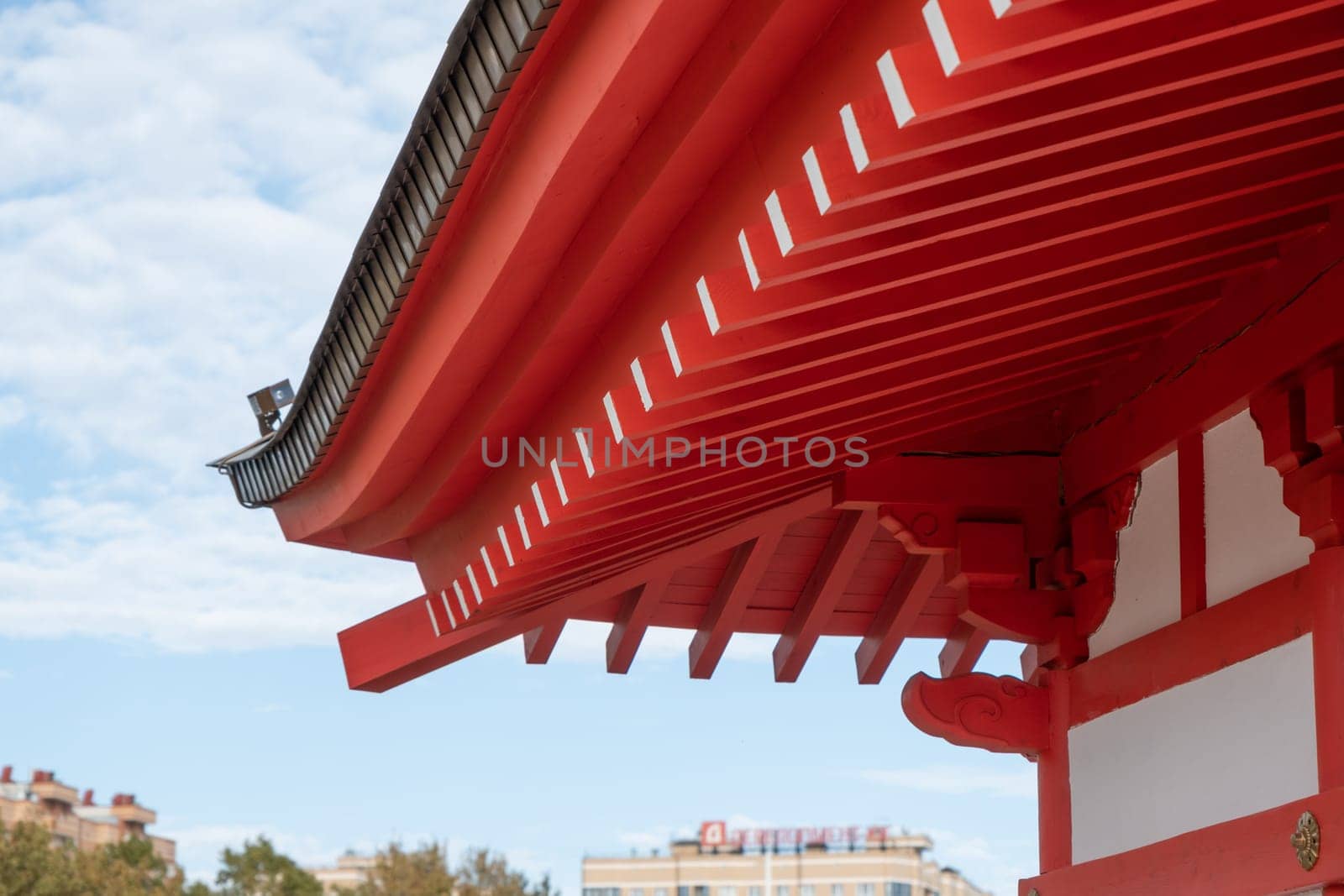temple roof designs, traditional Japanese pagoda roof, closeup