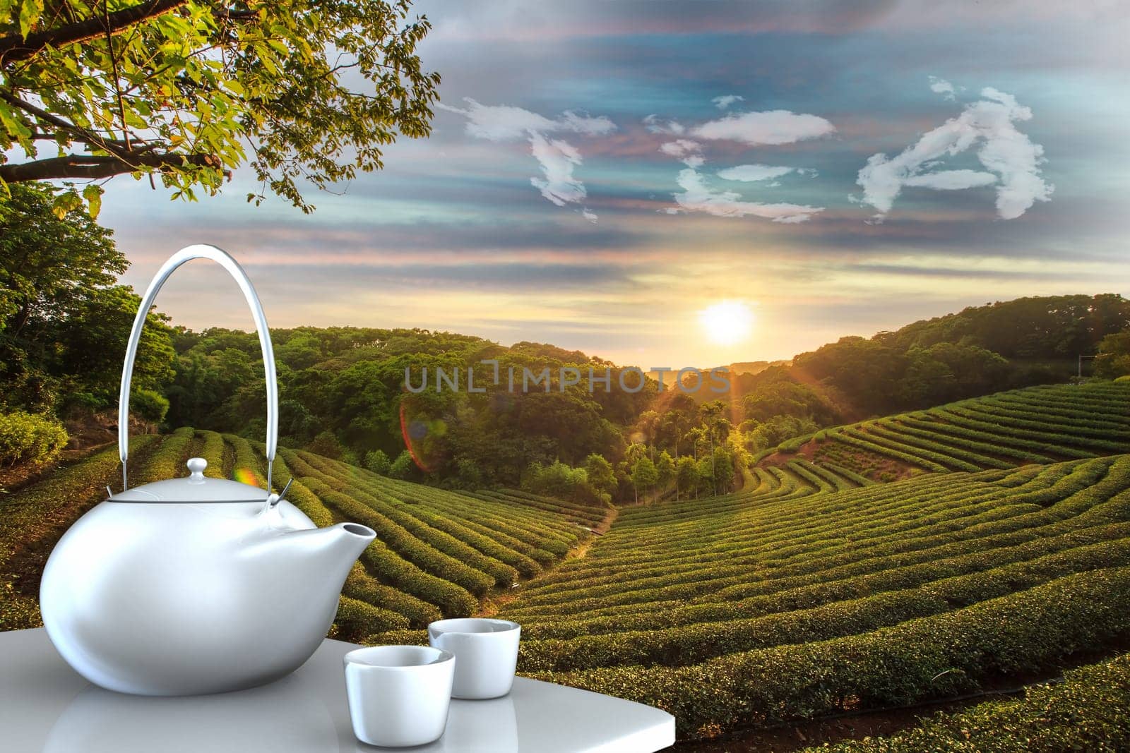 Teapot with nice background for adv or others purpose use