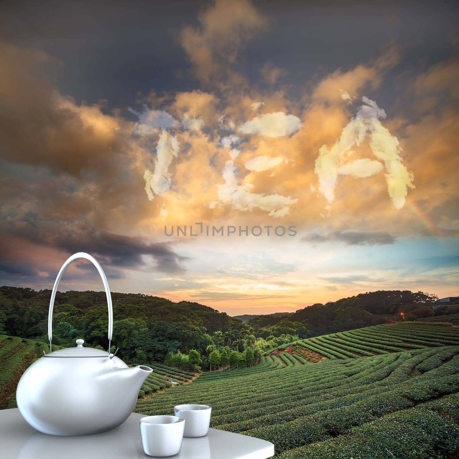 Teapot with nice background for adv or others purpose use