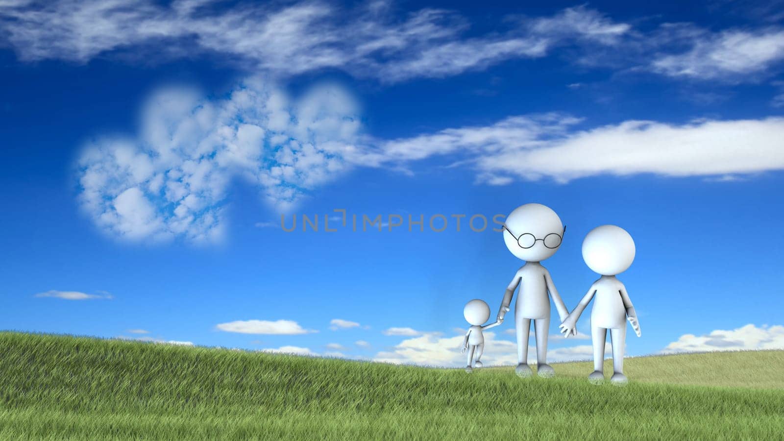happy family scene outdoors for adv or others purpose use