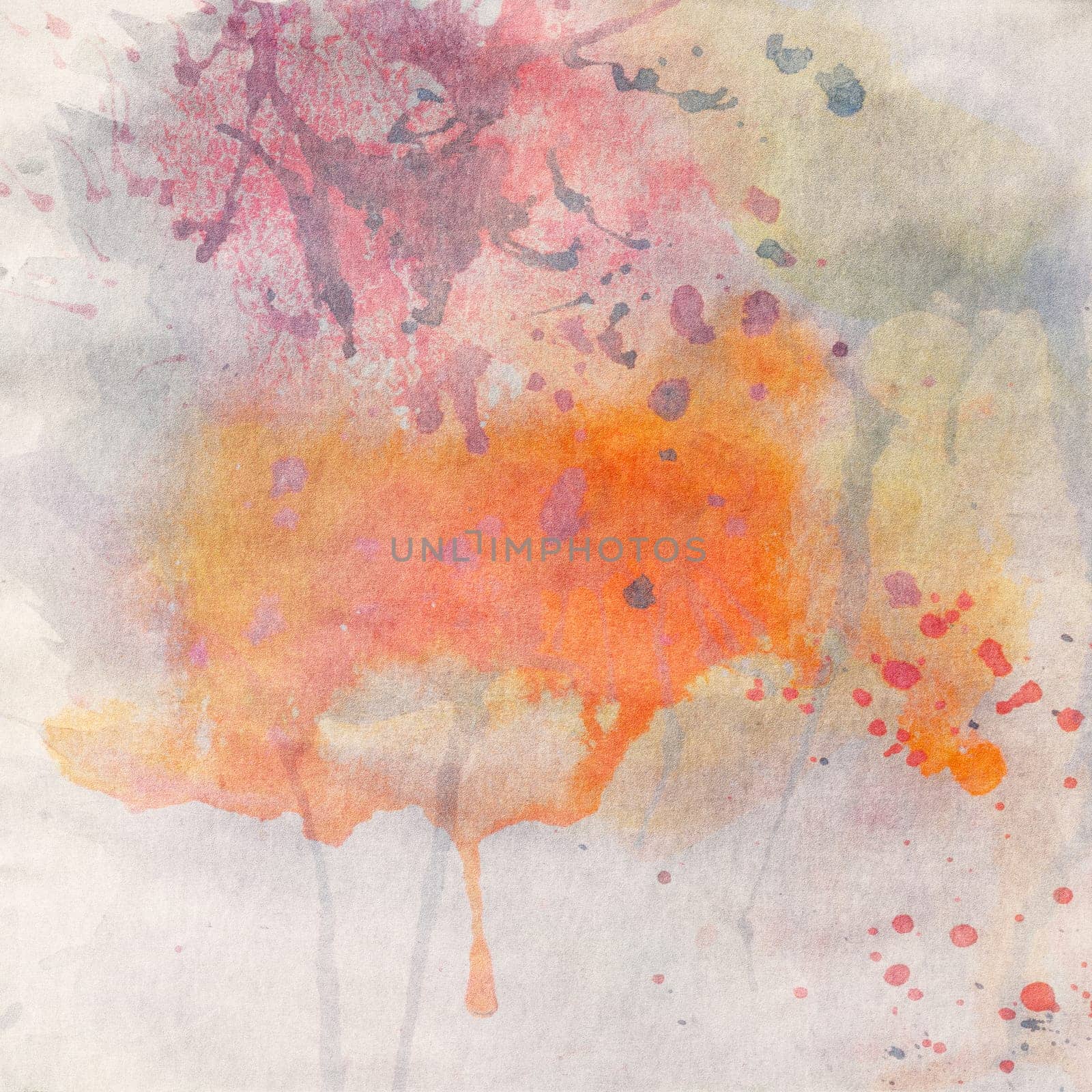Paper texture. Watercolor stains background.