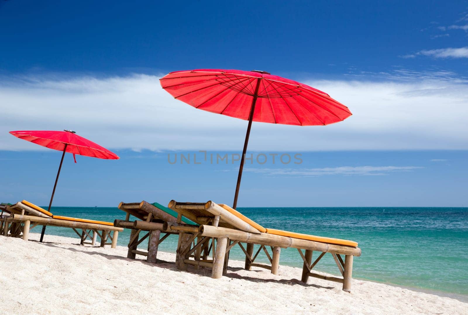 tropical sea and blue sky