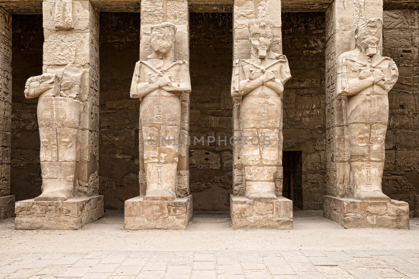 Ancient ruins of Karnak temple in Egypt