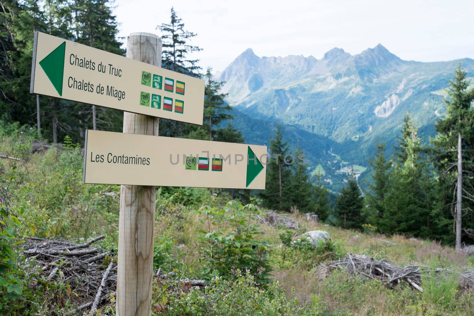 LES CONTAMINES, FRANCE - AUGUST 25