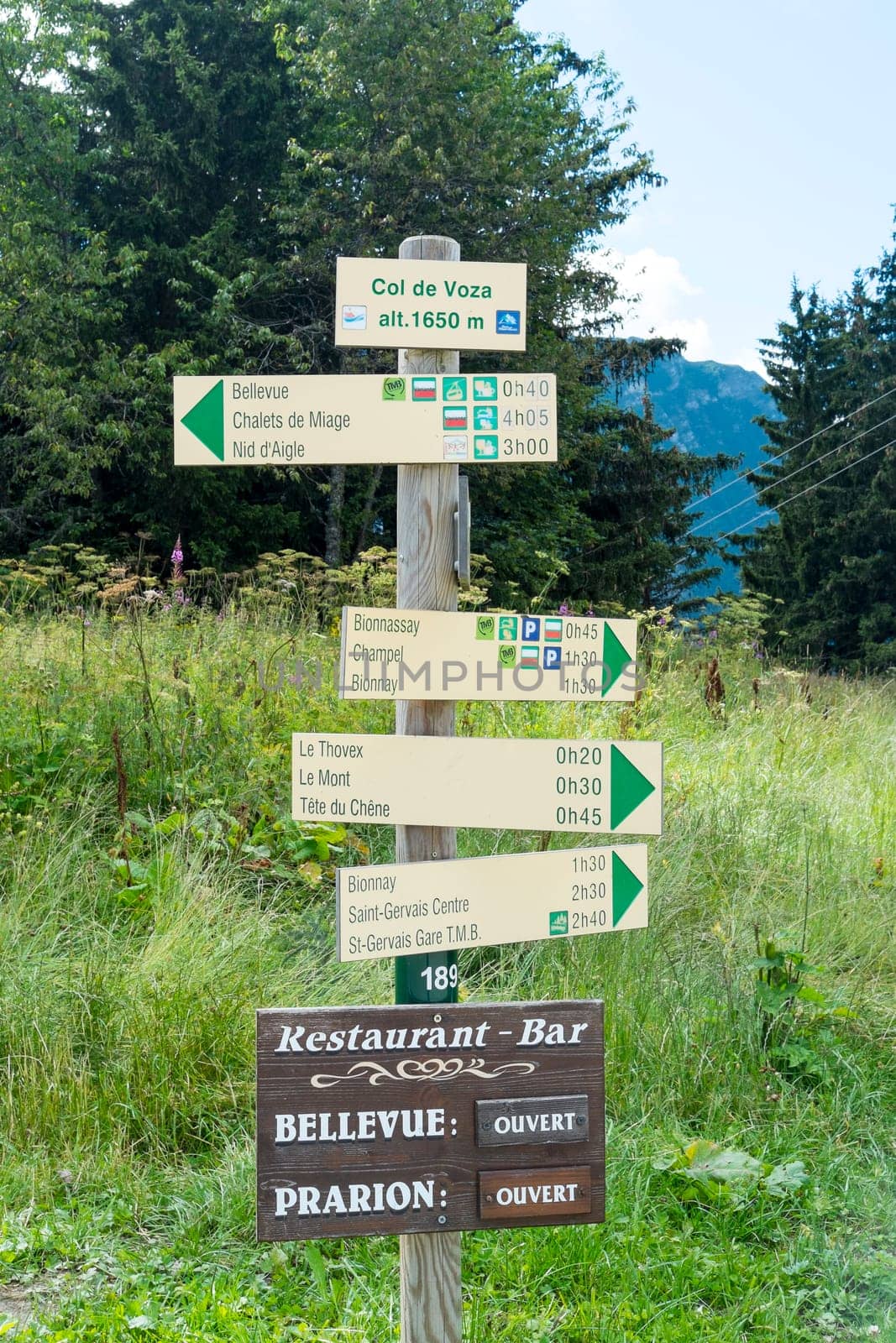 COL DE VOZA, FRANCE - AUGUST 24