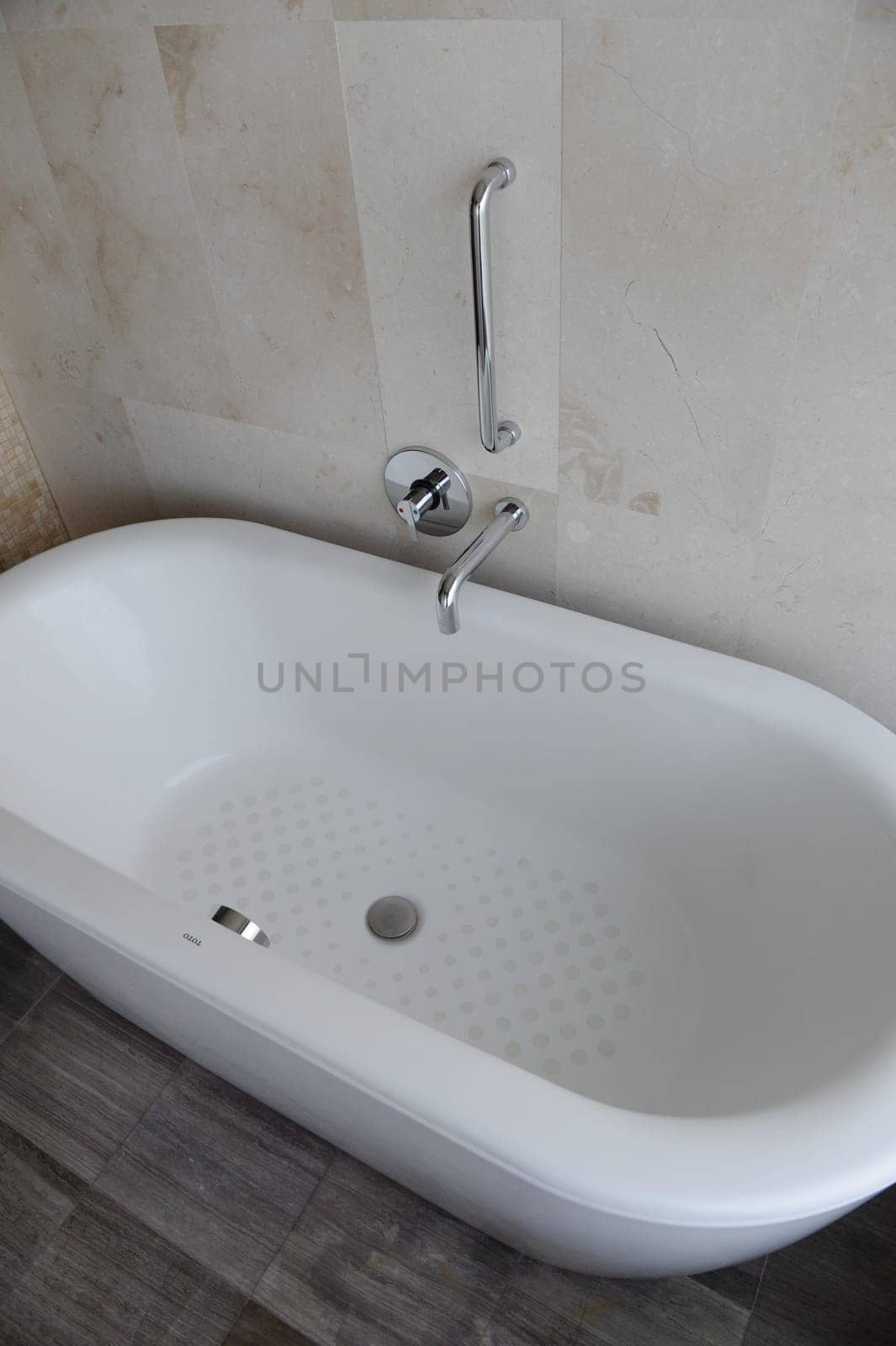 A shot of a luxury bath in a hotel room