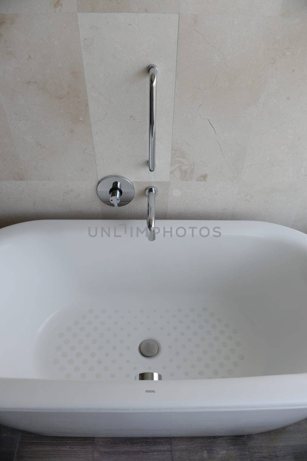 A shot of a luxury bath in a hotel room