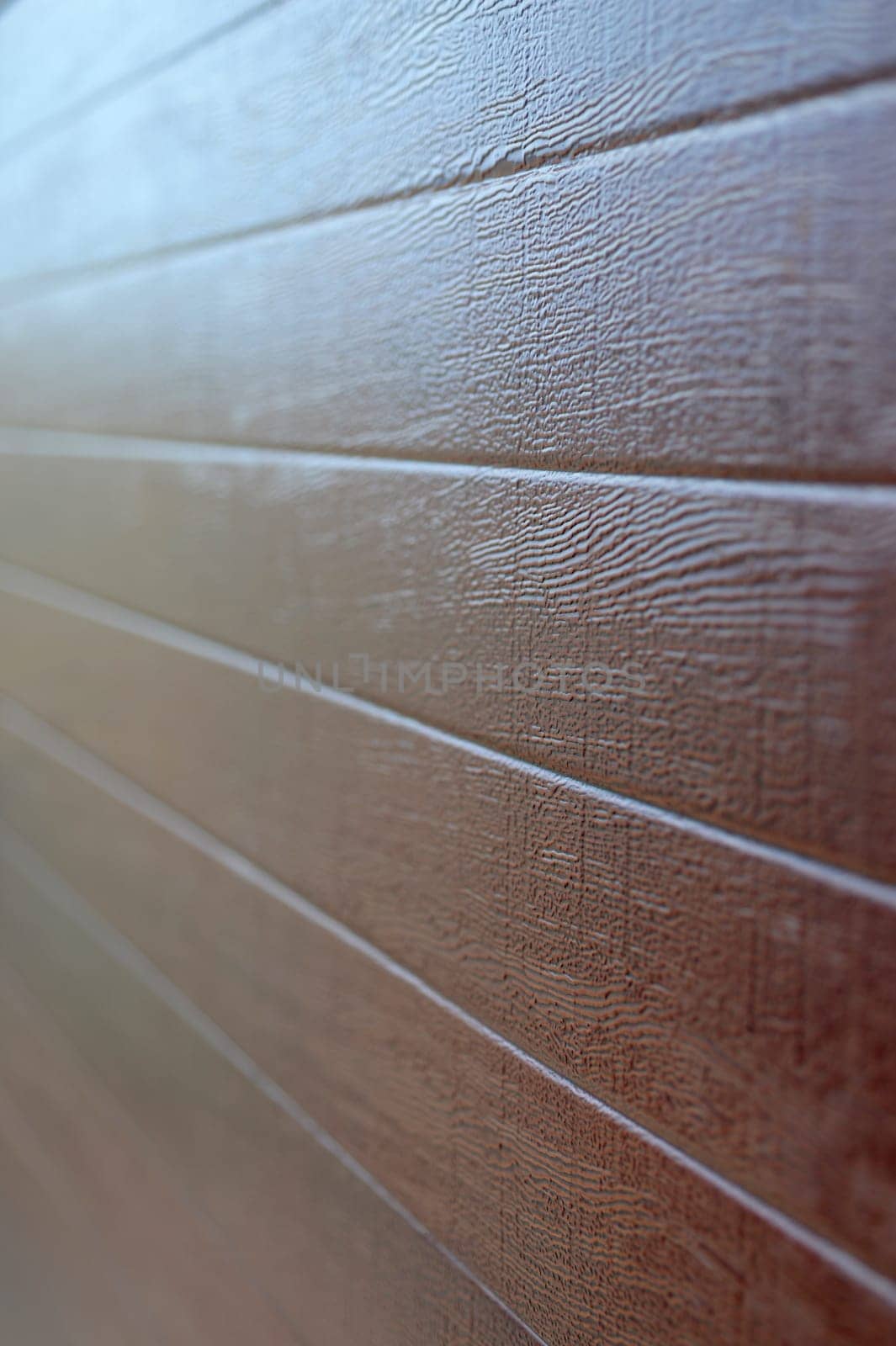 A close up shot of wood panelling