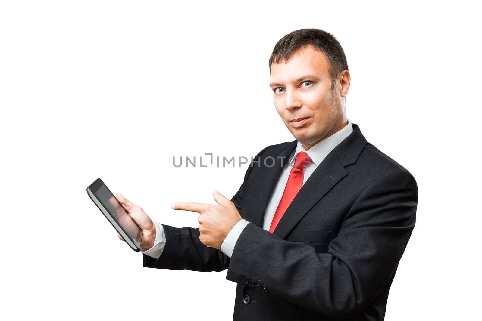 An image of a Business Man with a Tablet PC