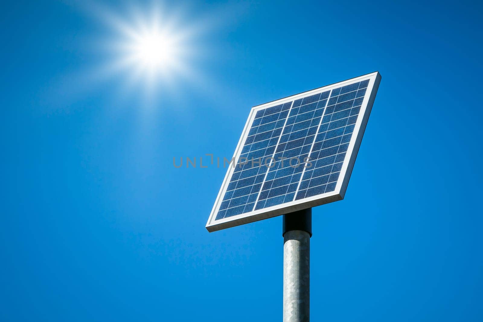 An image of a small solar plant