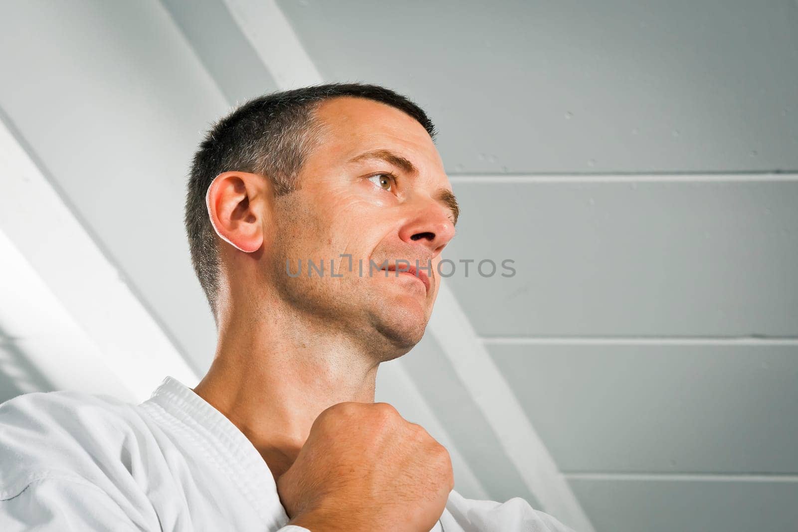An image of a boxing man in the studio