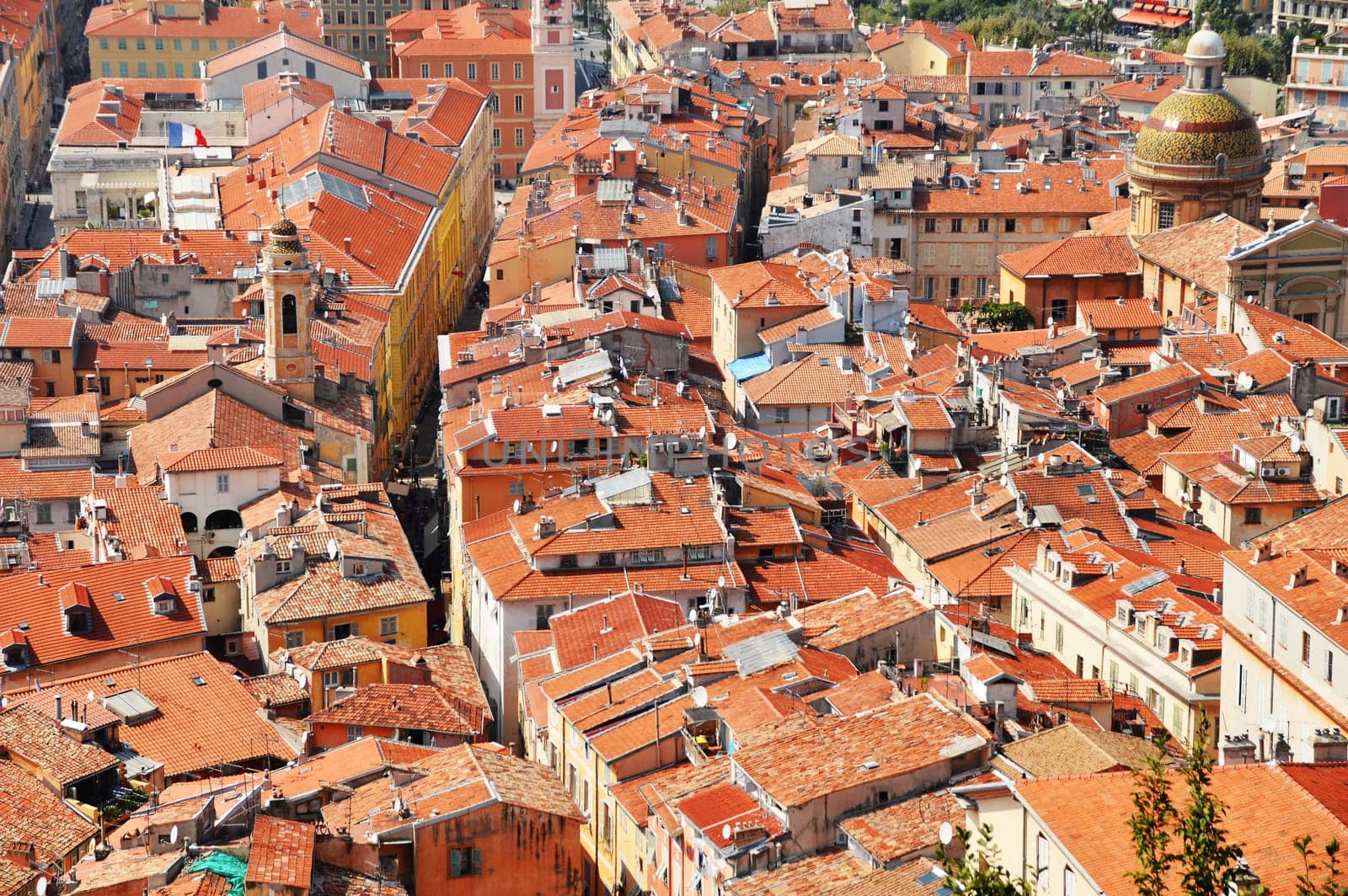 Old town architecture of Nice on French Riviera