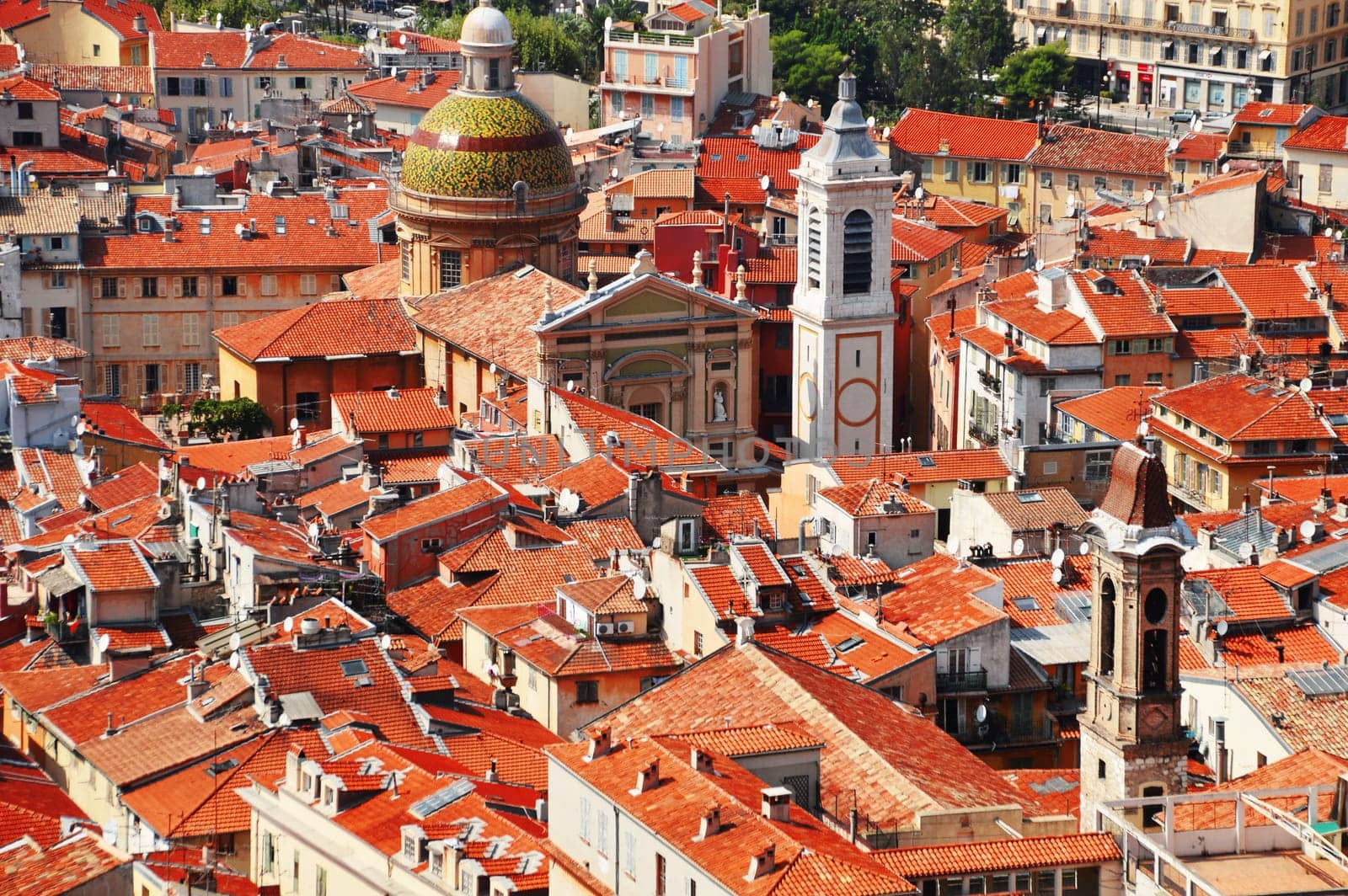 Old town architecture of Nice on French Riviera