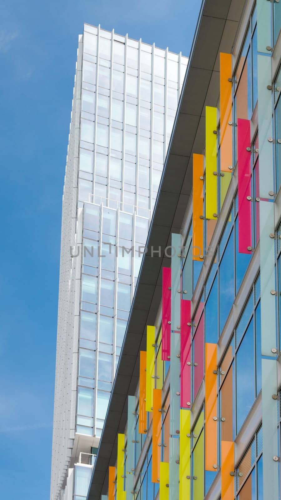 Office building in the Amsterdam Zuidas (South axis) business district. The area is known as an international high level knowledge and business center