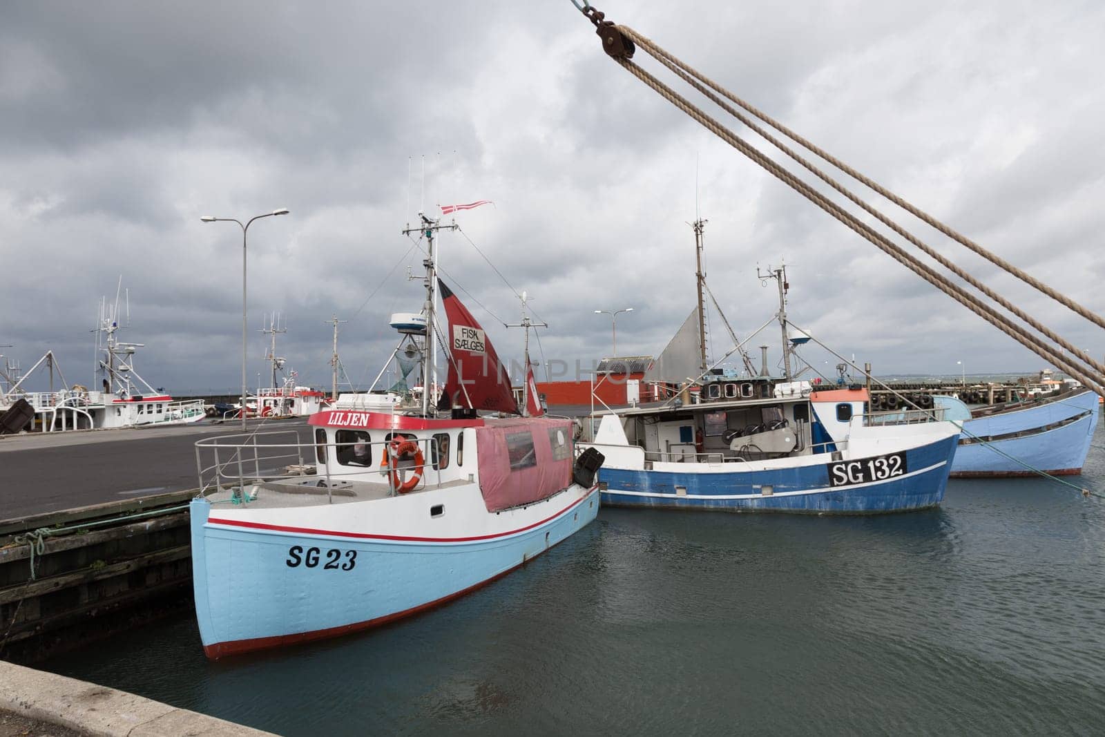 Fishing boats in the small port of Bagenkop,Langeland