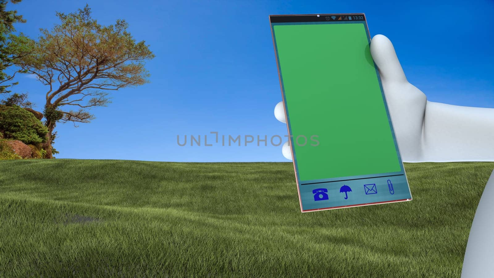 working on big mobile phone fo for adv or others purpose use