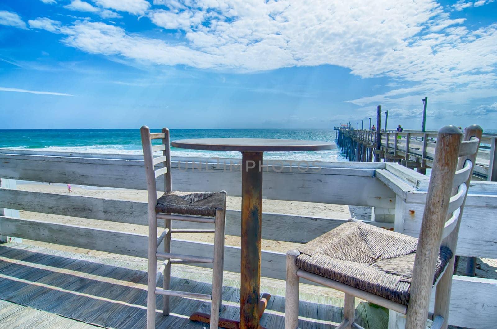 at fishing pier on the Outer Banks, North Carolina