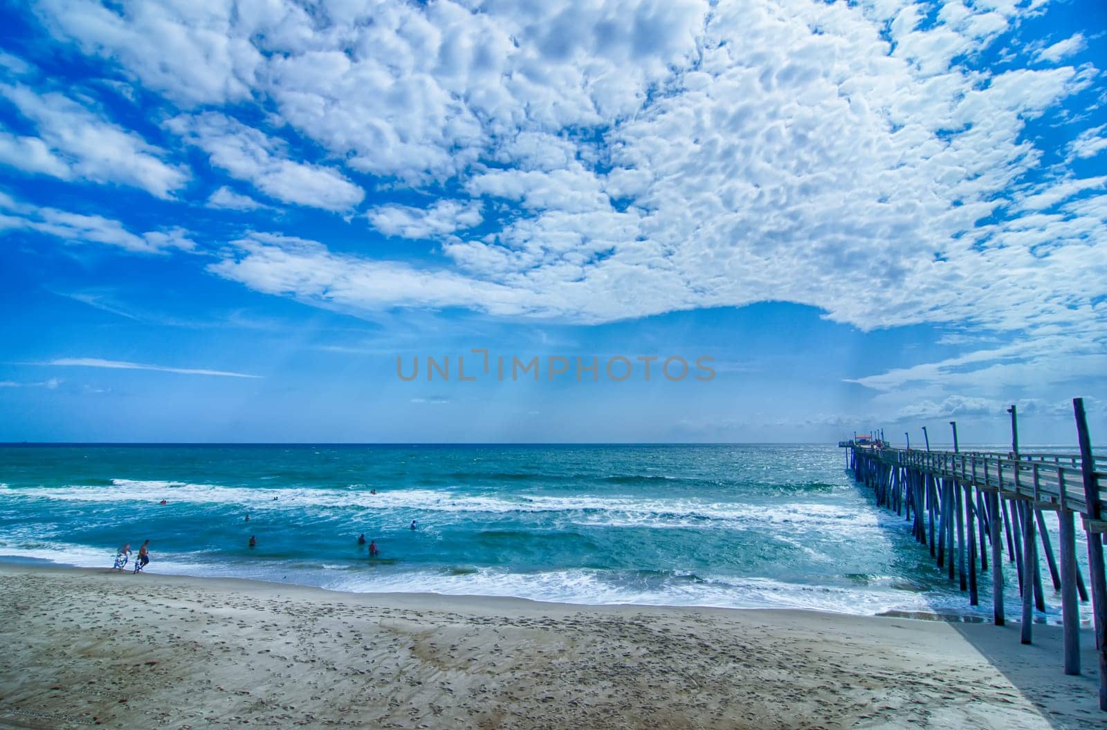 at fishing pier on the Outer Banks, North Carolina