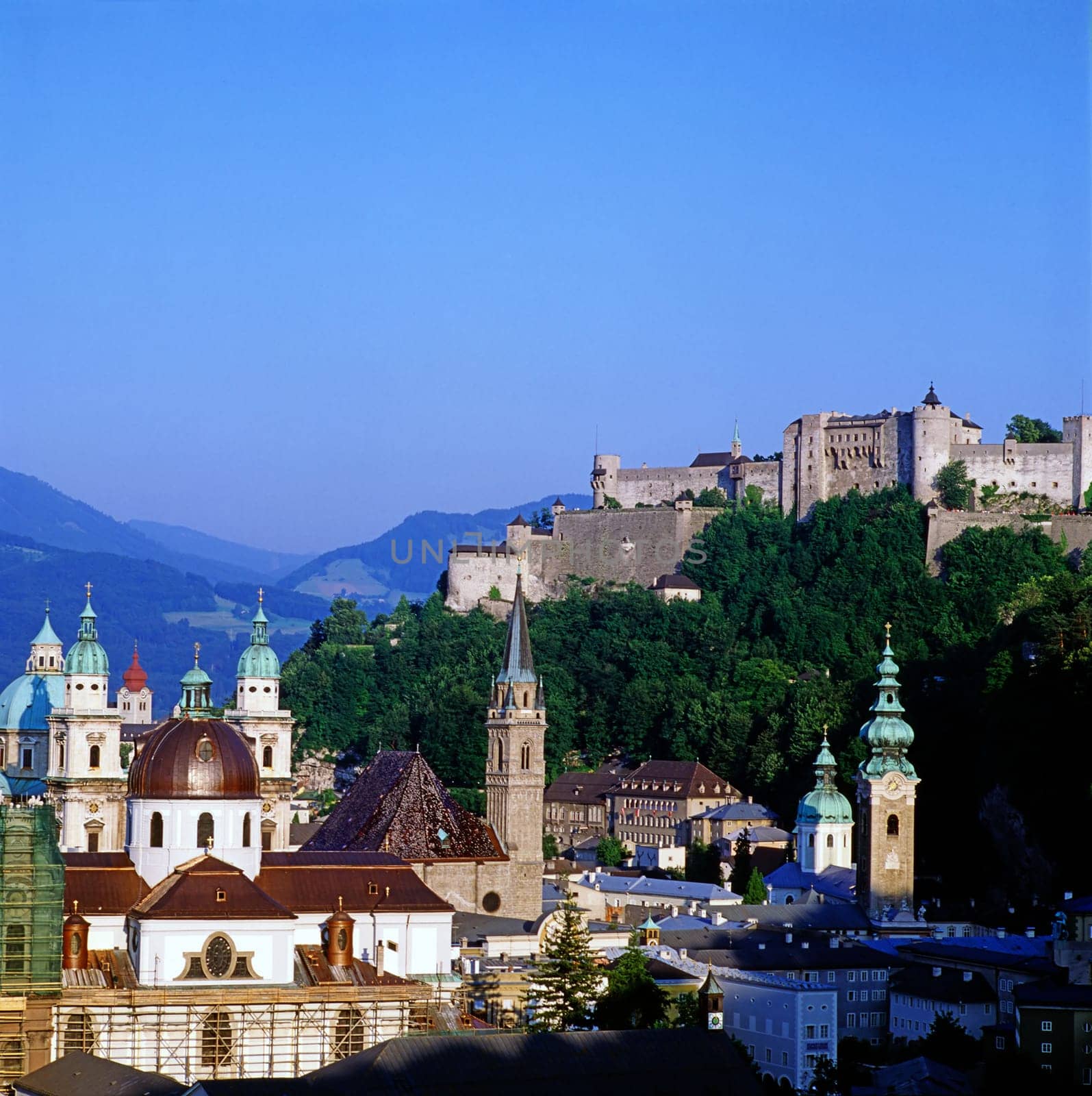 View of Salzburg in Austria