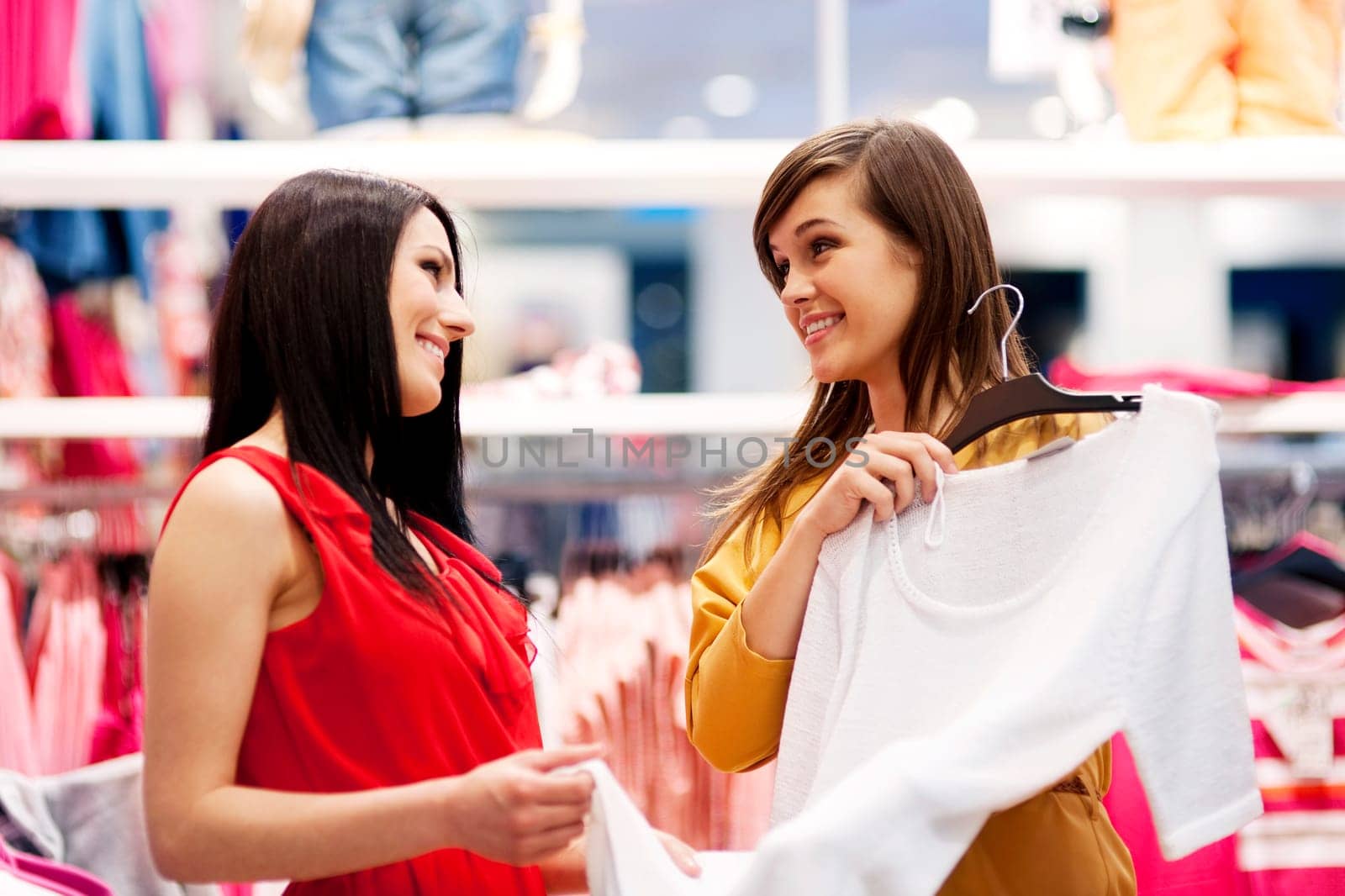 Best friends shopping