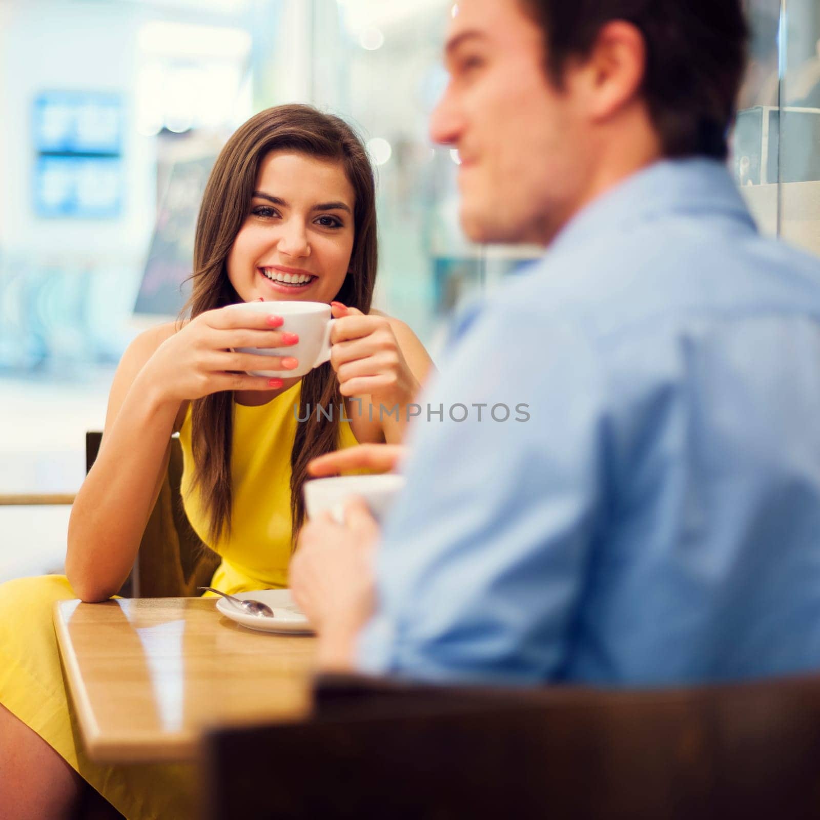 Couple enjoying a coffee