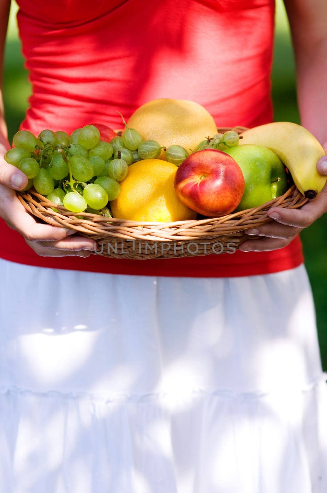 Fresh fruits in basket