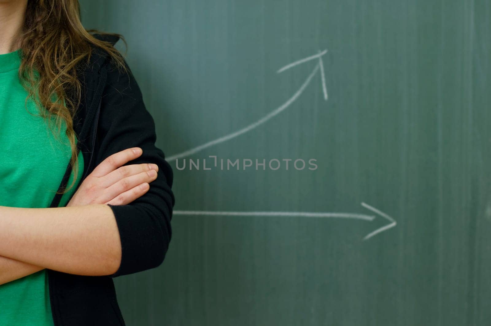 Graph on the blackboard