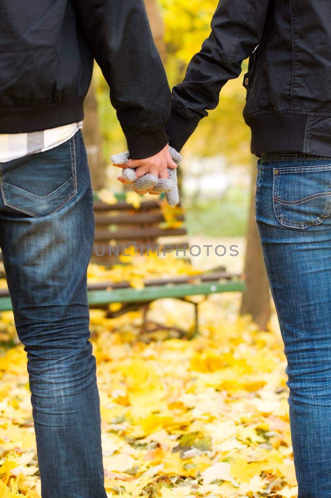 Holding hands