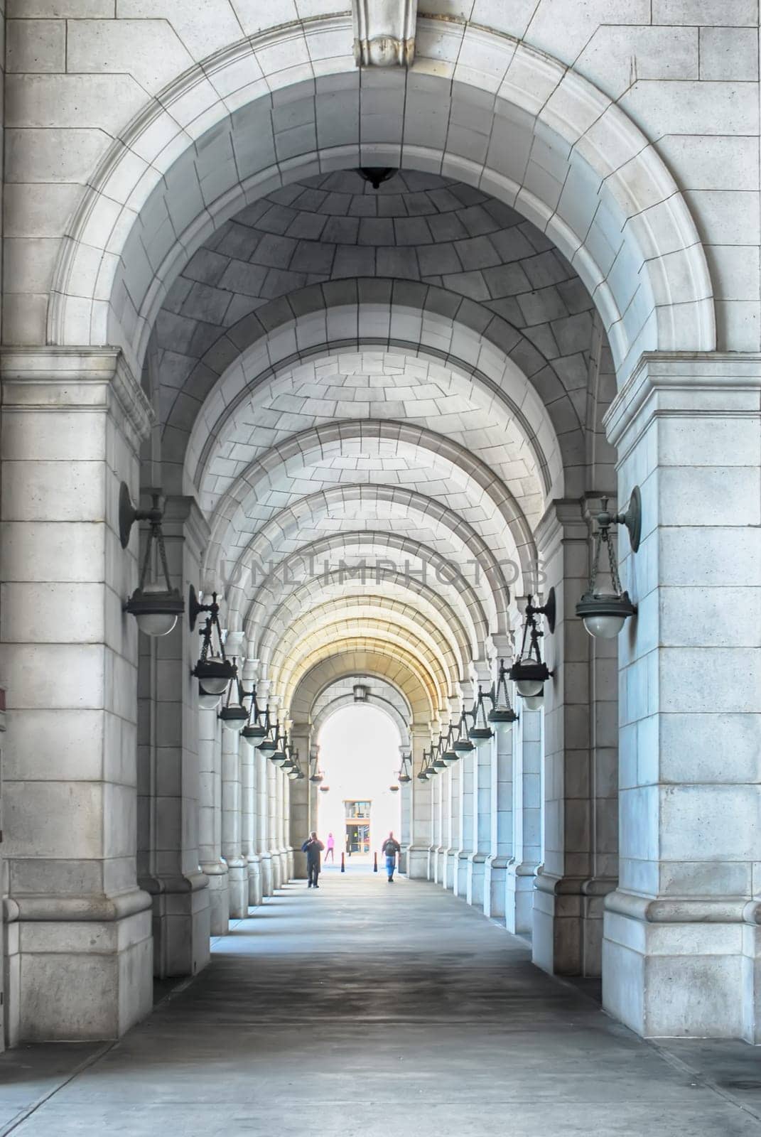 Vaulted ceiling at Washington DC train station