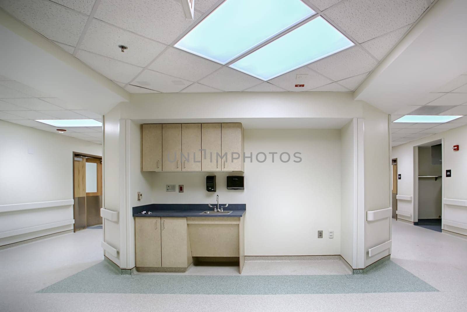 long hospital corridor hallway