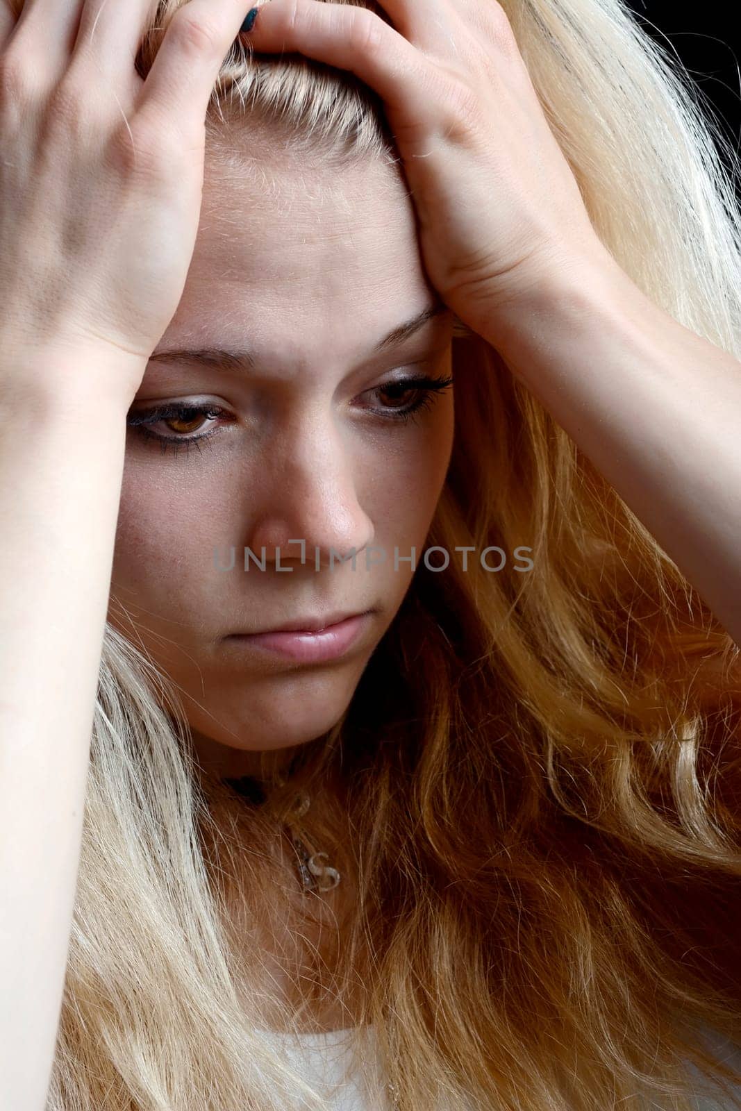 unhappy young woman