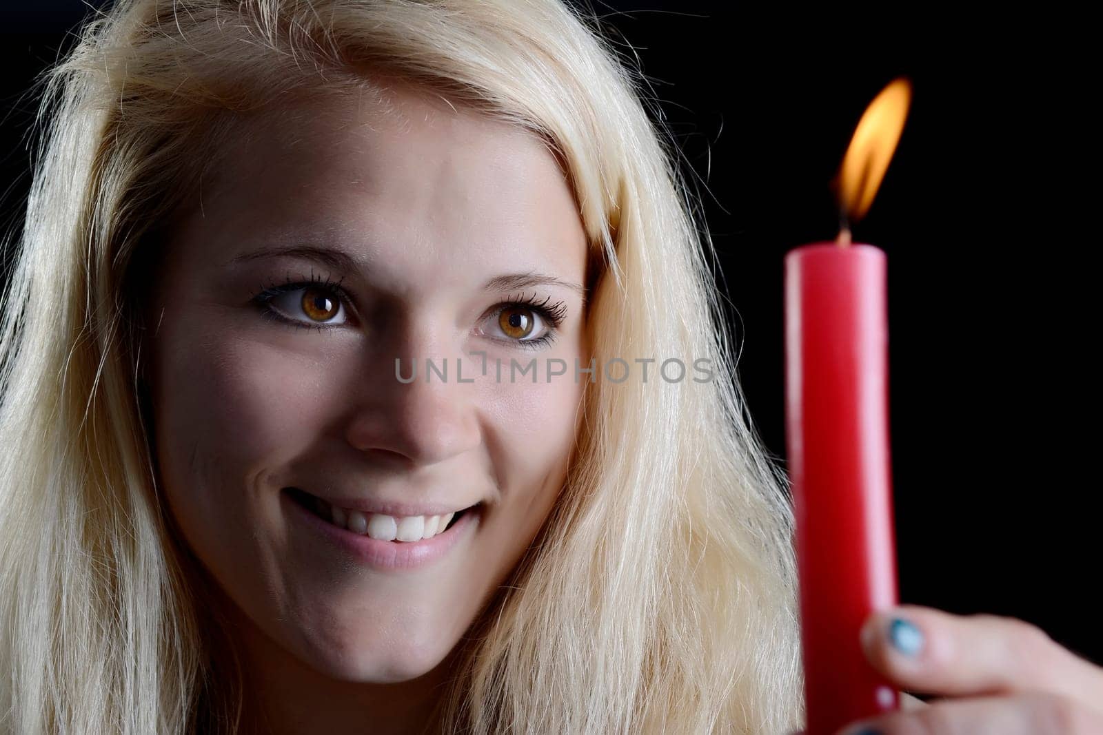Woman with candle