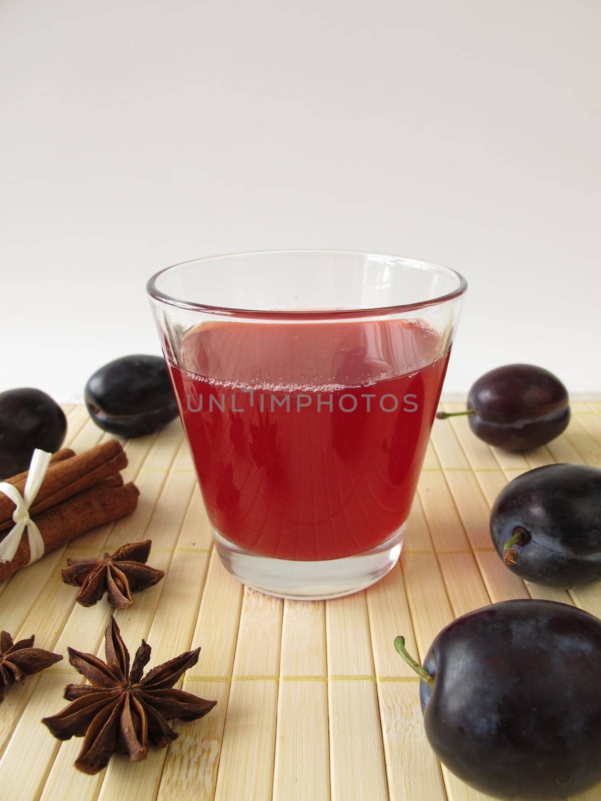 Plum juice with spices