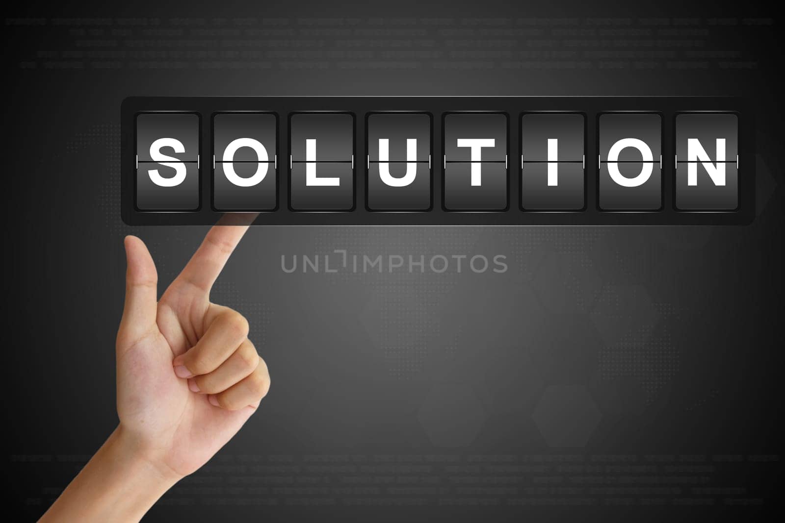 hand clicking solution on Flip Board Display