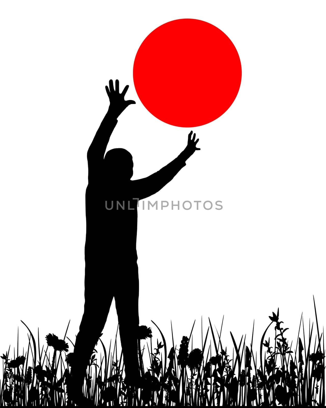 Woman playing outdoors for seniors