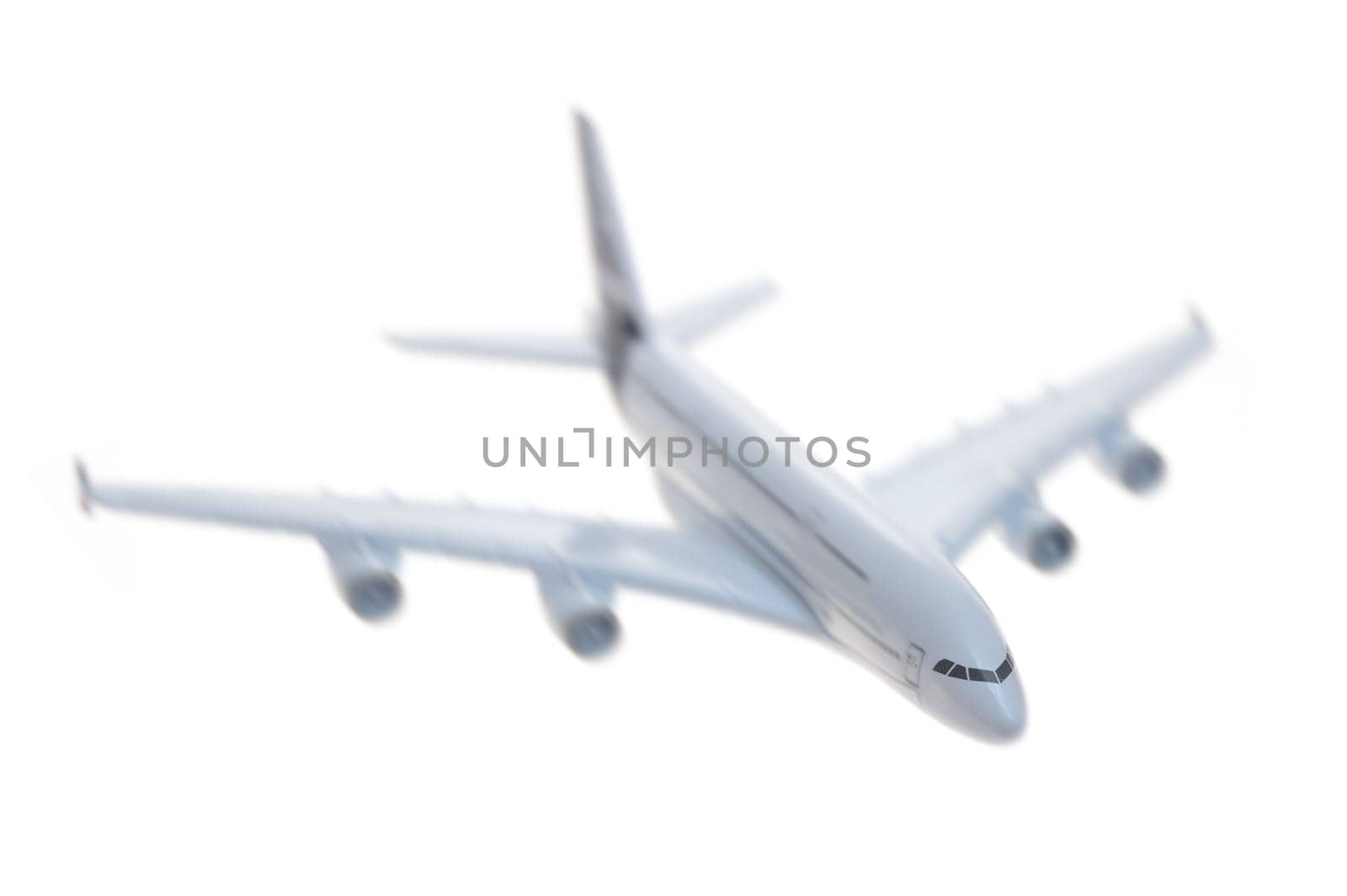A close up shot of a die cast model plane